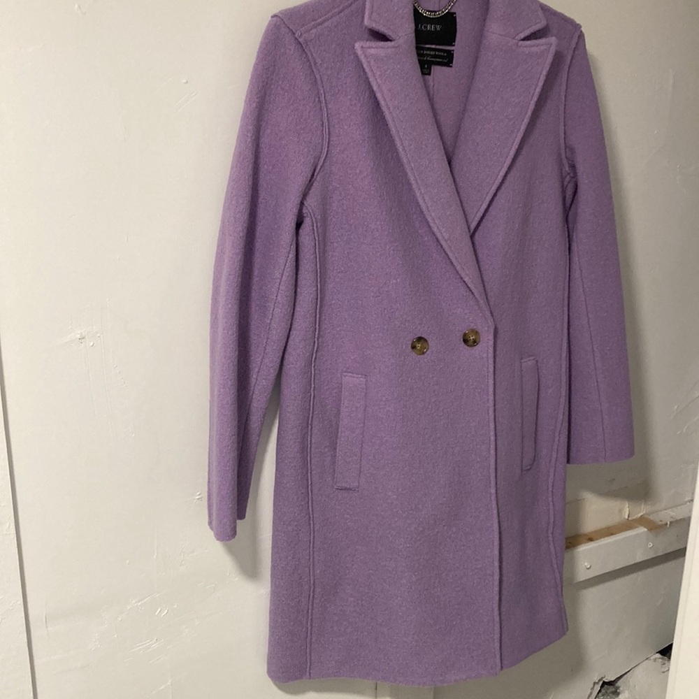 Boiled wool topcoat